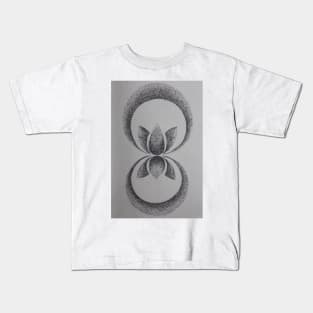 stippling flower  pattern Kids T-Shirt